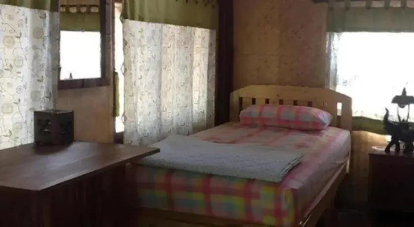 Bed in Chiang Dao Hut Bed in Chiang Dao Hut