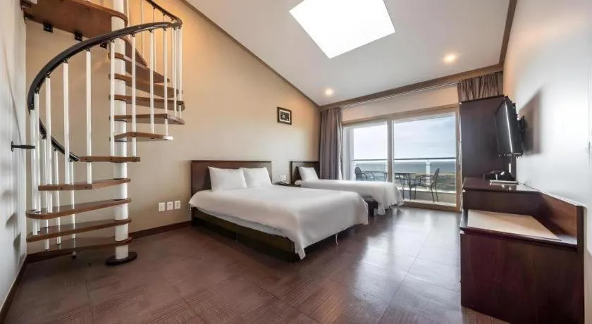 Bed in Sea View Hotel