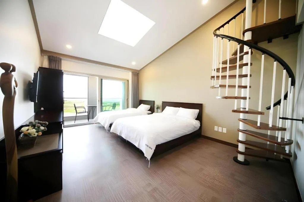 Bed in Sea View Hotel