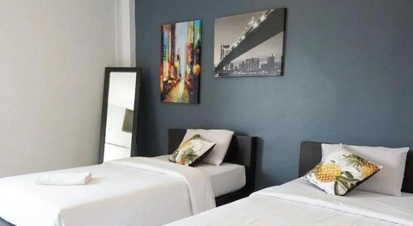 Bed in The Color Express Hotel