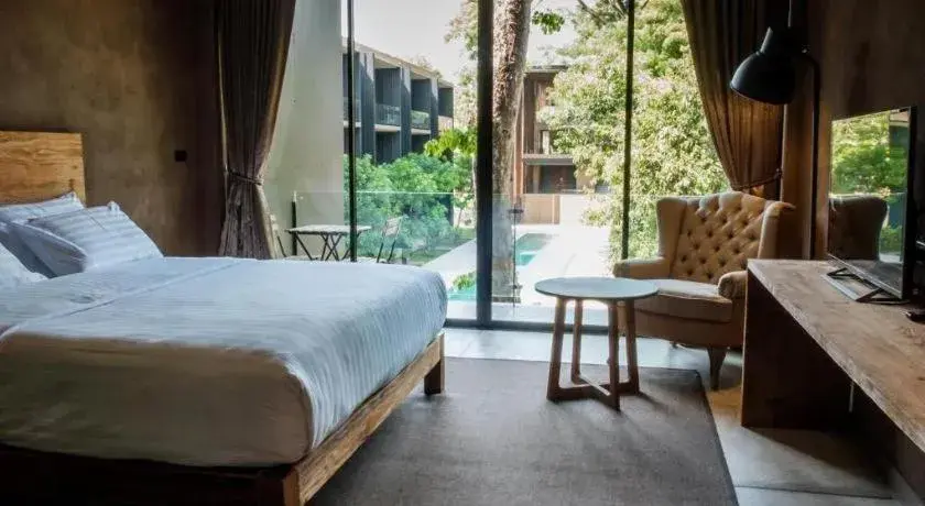 Bed in Monaz River Kwai Kanchanaburi Bed in Monaz River Kwai Kanchanaburi