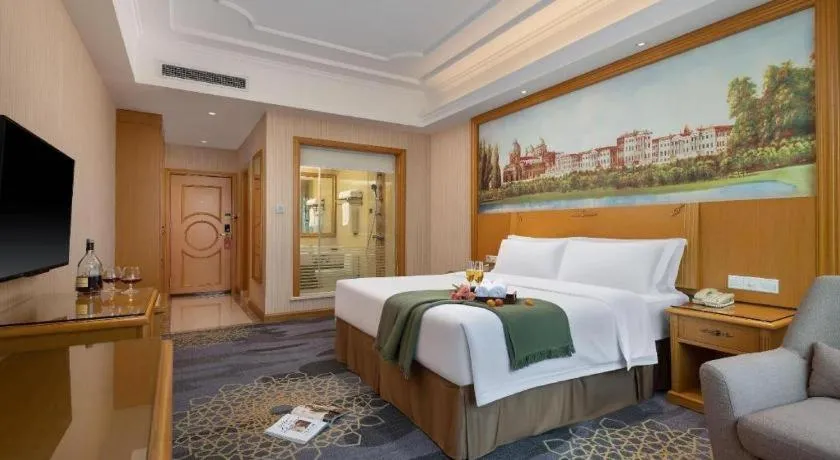 Bed in Vienna Hotel Guangzhou Panyu Shiqiao Center Branch
