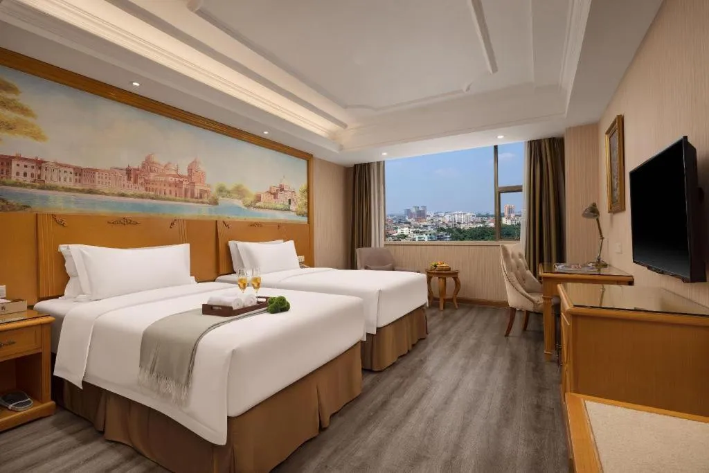 Bed in Vienna Hotel Guangzhou Panyu Shiqiao Center Branch