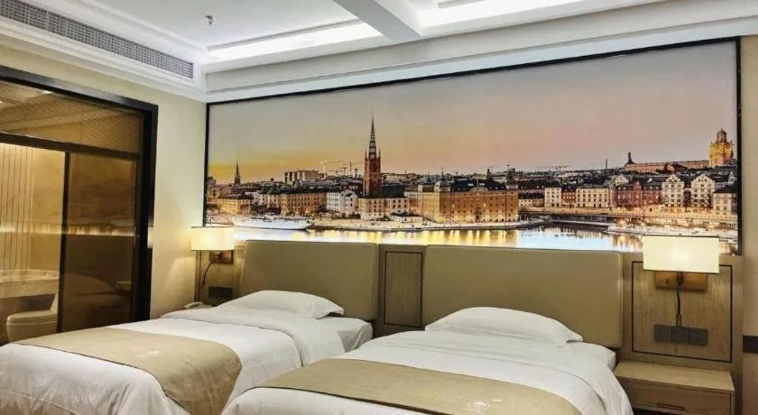 Bed in GreenTree Inn Qingyuan Qinghe Avenue Branch