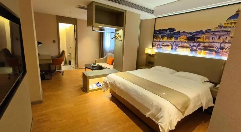 Bed in GreenTree Inn Qingyuan Qinghe Avenue Branch