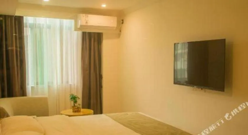 Bed in GreenTree Inn Qingyuan Qinghe Avenue Branch