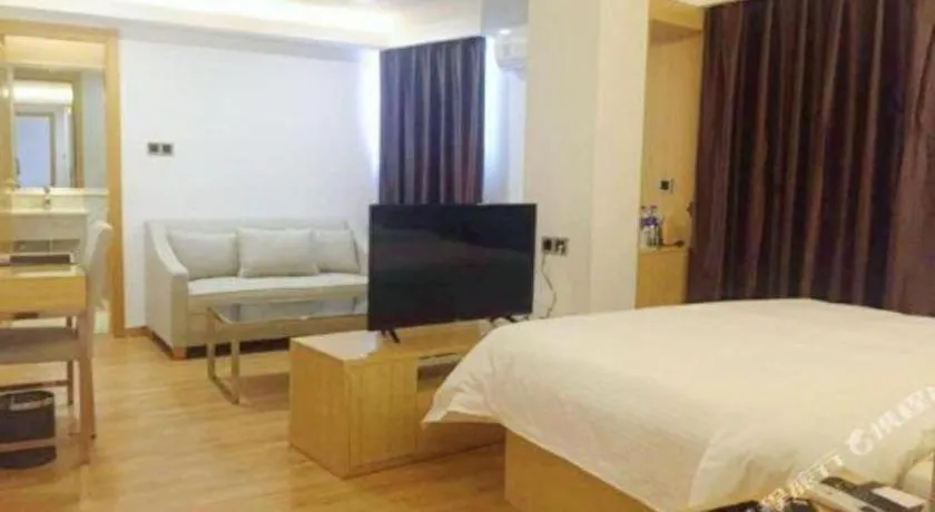 Bed in GreenTree Inn Qingyuan Qinghe Avenue Branch