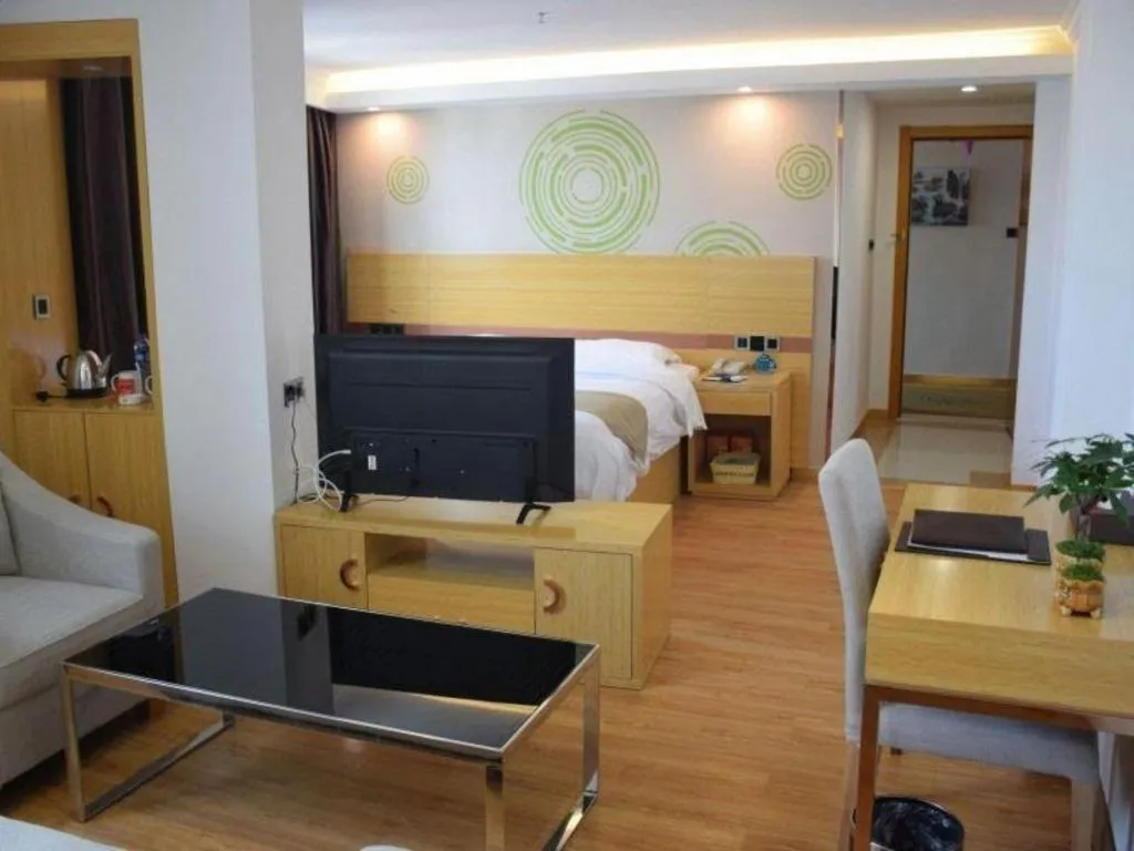Bed in GreenTree Inn Qingyuan Qinghe Avenue Branch