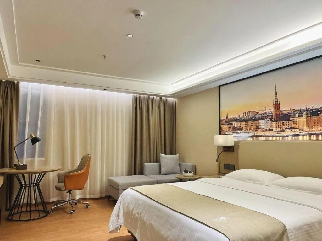 Bed in GreenTree Inn Qingyuan Qinghe Avenue Branch