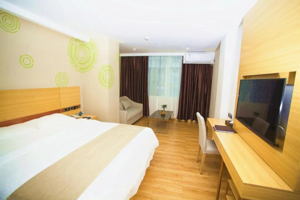 Bed in GreenTree Inn Qingyuan Qinghe Avenue Branch