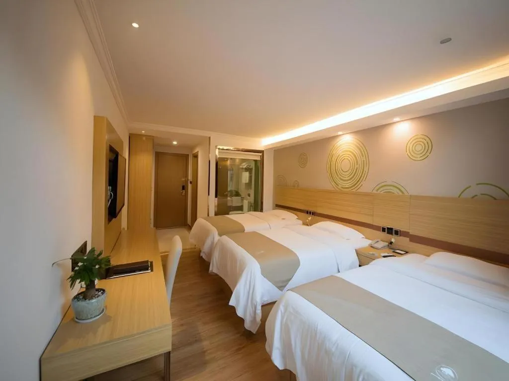 Bed in GreenTree Inn Qingyuan Qinghe Avenue Branch