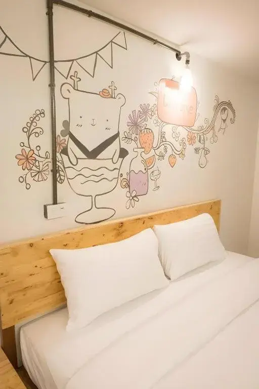 Bed in QBix Hotel Bed in QBix Hotel