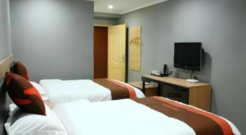 Bed in Jun Hotel Jiangsu Nanjing Gulou District Gupinggang