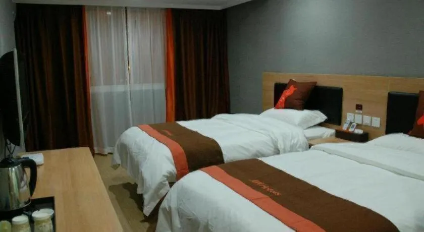 Bed in Jun Hotel Jiangsu Nanjing Gulou District Gupinggang