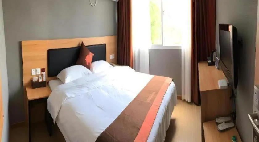 Bed in Jun Hotel Jiangsu Nanjing Gulou District Gupinggang