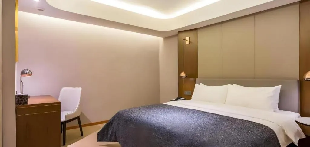 Bed in Yitel Collection Beijing Capital Airport New International Exhibition