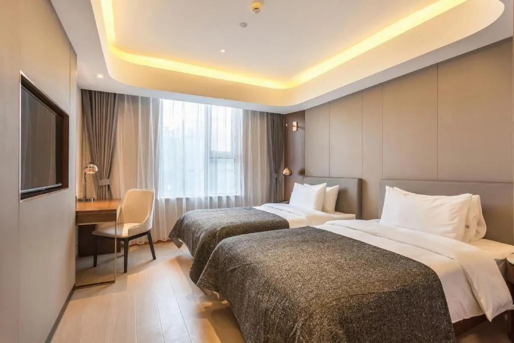 Bed in Yitel Collection Beijing Capital Airport New International Exhibition