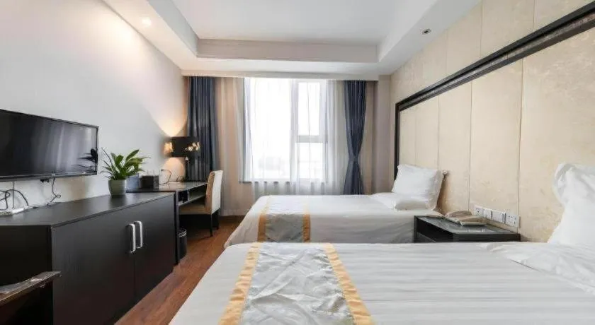 Bed in Yitel Collection Beijing Capital Airport New International Exhibition