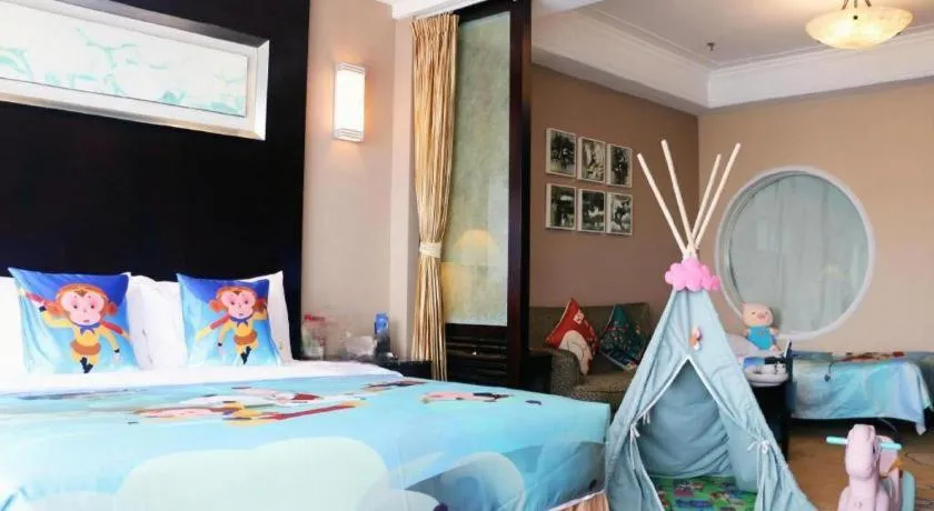 Bed in Qingdao Blue Horizon Hotel Laoshan