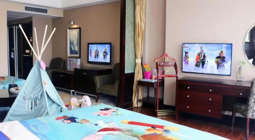 Bed in Qingdao Blue Horizon Hotel Laoshan