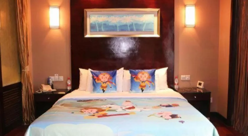 Bed in Qingdao Blue Horizon Hotel Laoshan