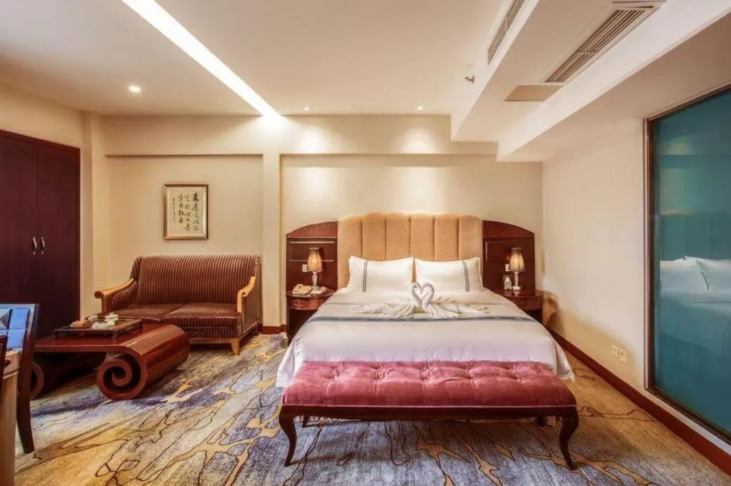 Bed in Chengdu Handu International Hotel