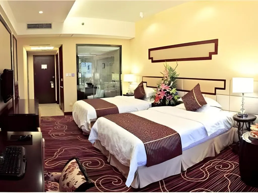 Bed in Chengdu Handu International Hotel