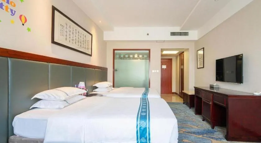 Bed in Chengdu Handu International Hotel