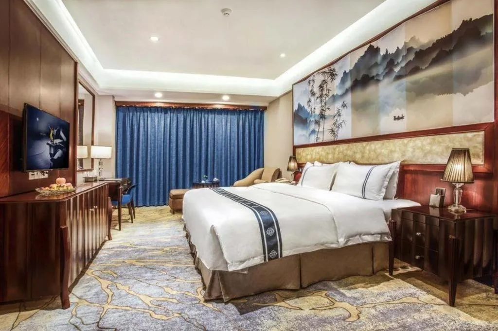 Bed in Chengdu Handu International Hotel