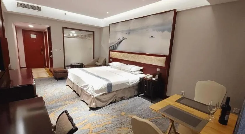 Bed in Chengdu Handu International Hotel