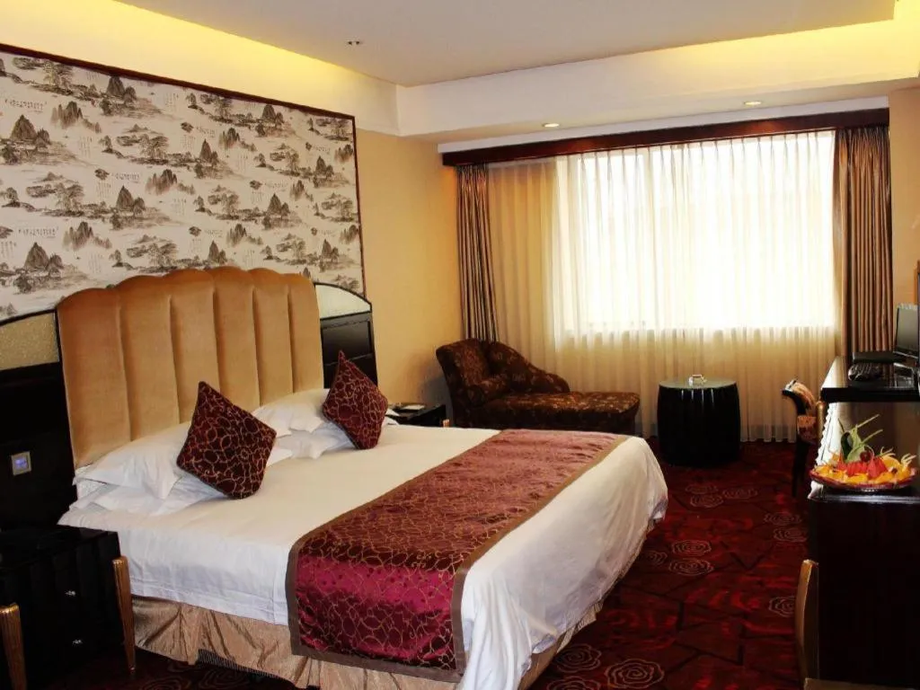 Bed in Chengdu Handu International Hotel