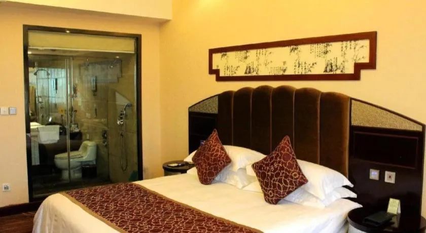 Bed in Chengdu Handu International Hotel