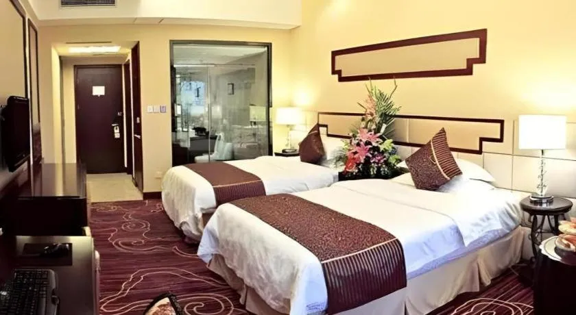 Bed in Chengdu Handu International Hotel