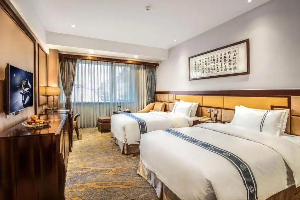 Bed in Chengdu Handu International Hotel