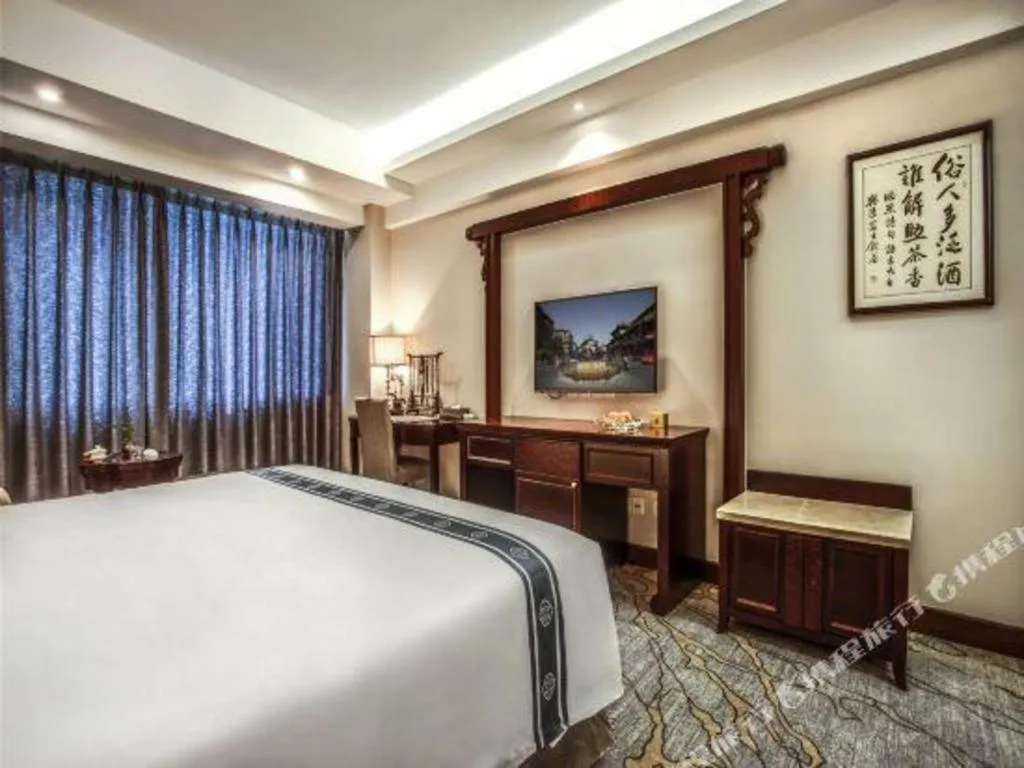 Bed in Chengdu Handu International Hotel