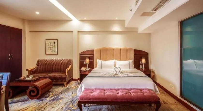 Bed in Chengdu Handu International Hotel