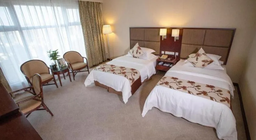 Bed in Dolton Changsha Spa Hotel