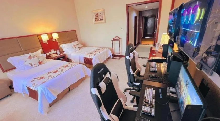 Bed in Dolton Changsha Spa Hotel