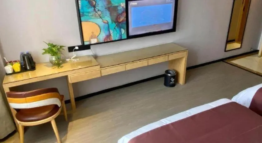 Bed in GYA Hotel Shanghai Songjiang Wanda Plaza