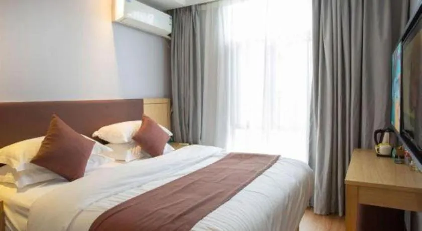 Bed in GYA Hotel Shanghai Songjiang Wanda Plaza