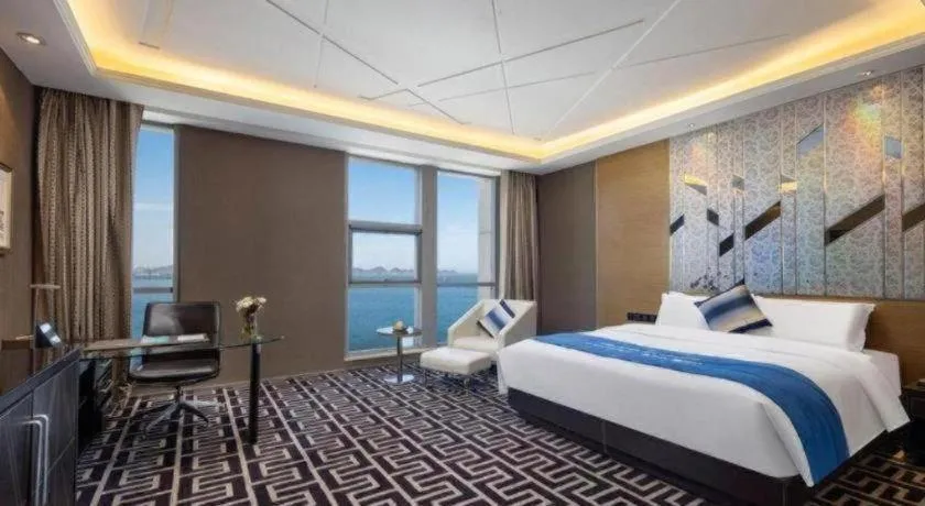 Bed in Brigh Radiance Hotel Yantai