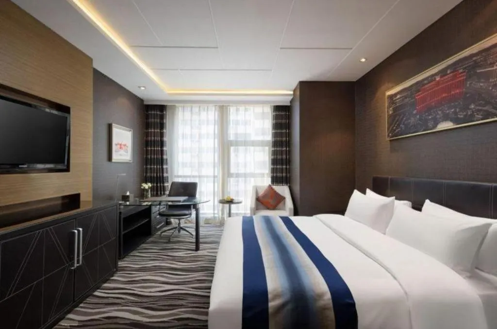 Bed in Brigh Radiance Hotel Yantai