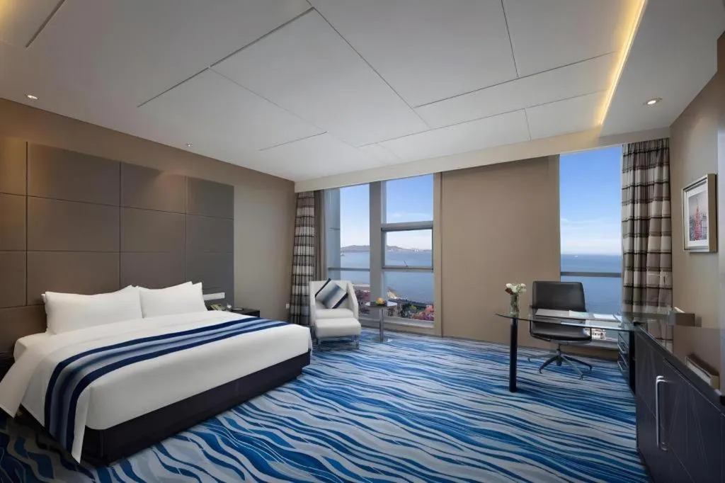 Bed in Brigh Radiance Hotel Yantai