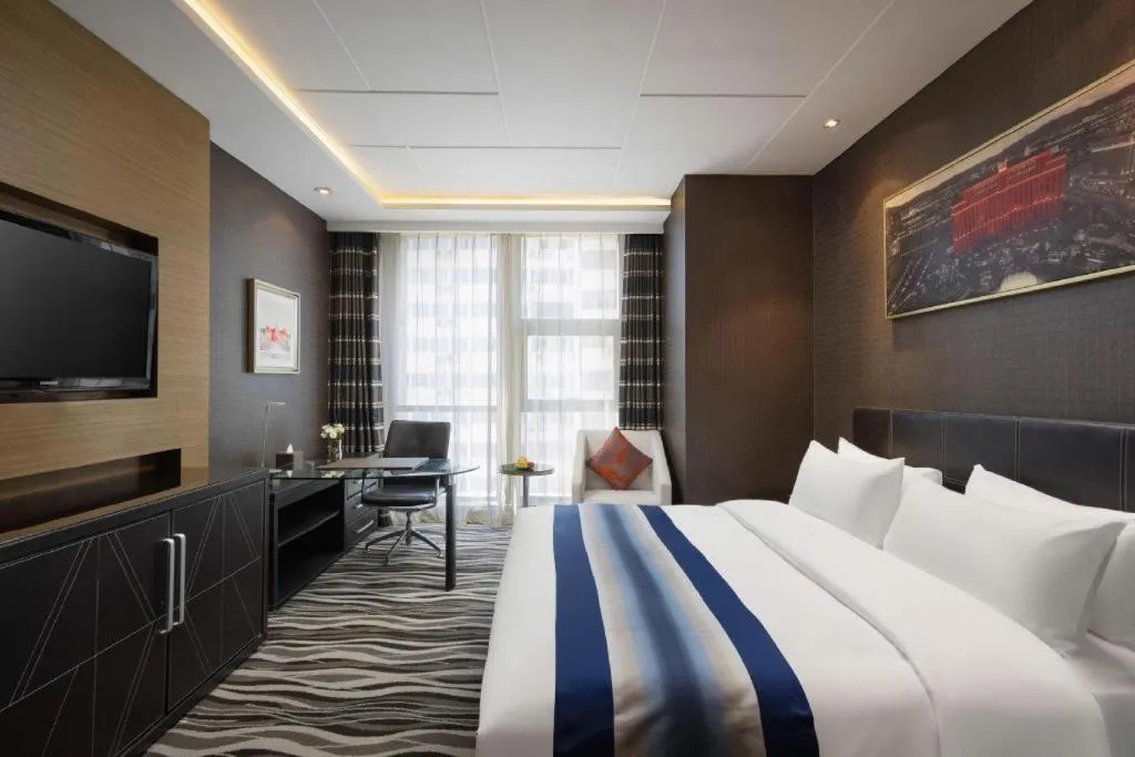 Bed in Brigh Radiance Hotel Yantai