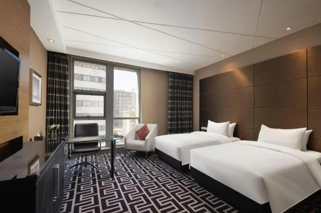 Bed in Brigh Radiance Hotel Yantai