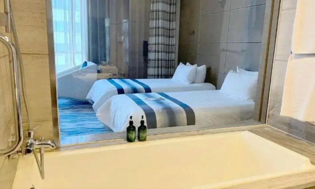 Bed in Brigh Radiance Hotel Yantai