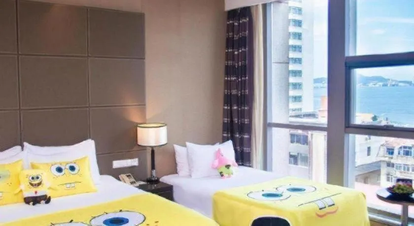 Bed in Brigh Radiance Hotel Yantai