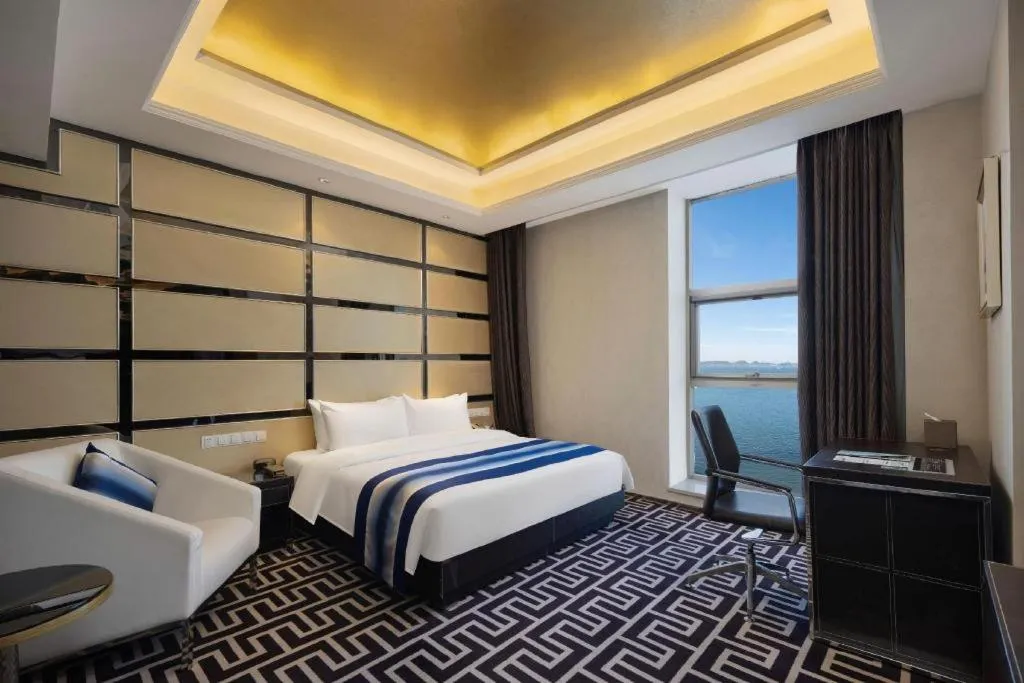 Bed in Brigh Radiance Hotel Yantai