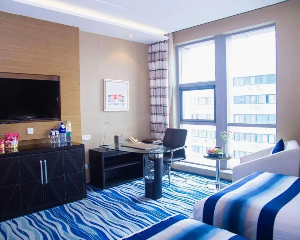 Bed in Brigh Radiance Hotel Yantai