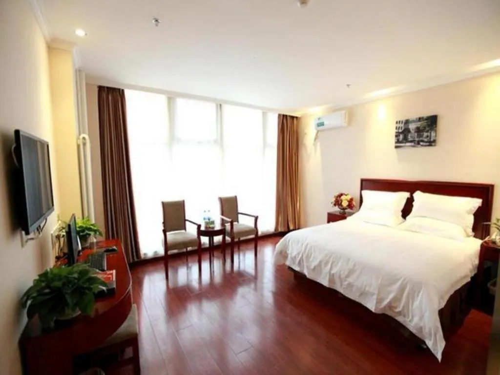 Bed in GreenTree Inn Beijing Miyun Changcheng Huandao Express Hotel